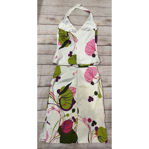 Trina Turk Skirt and a matching halter top with Floral Print Size 4 - Picture 2 of 16